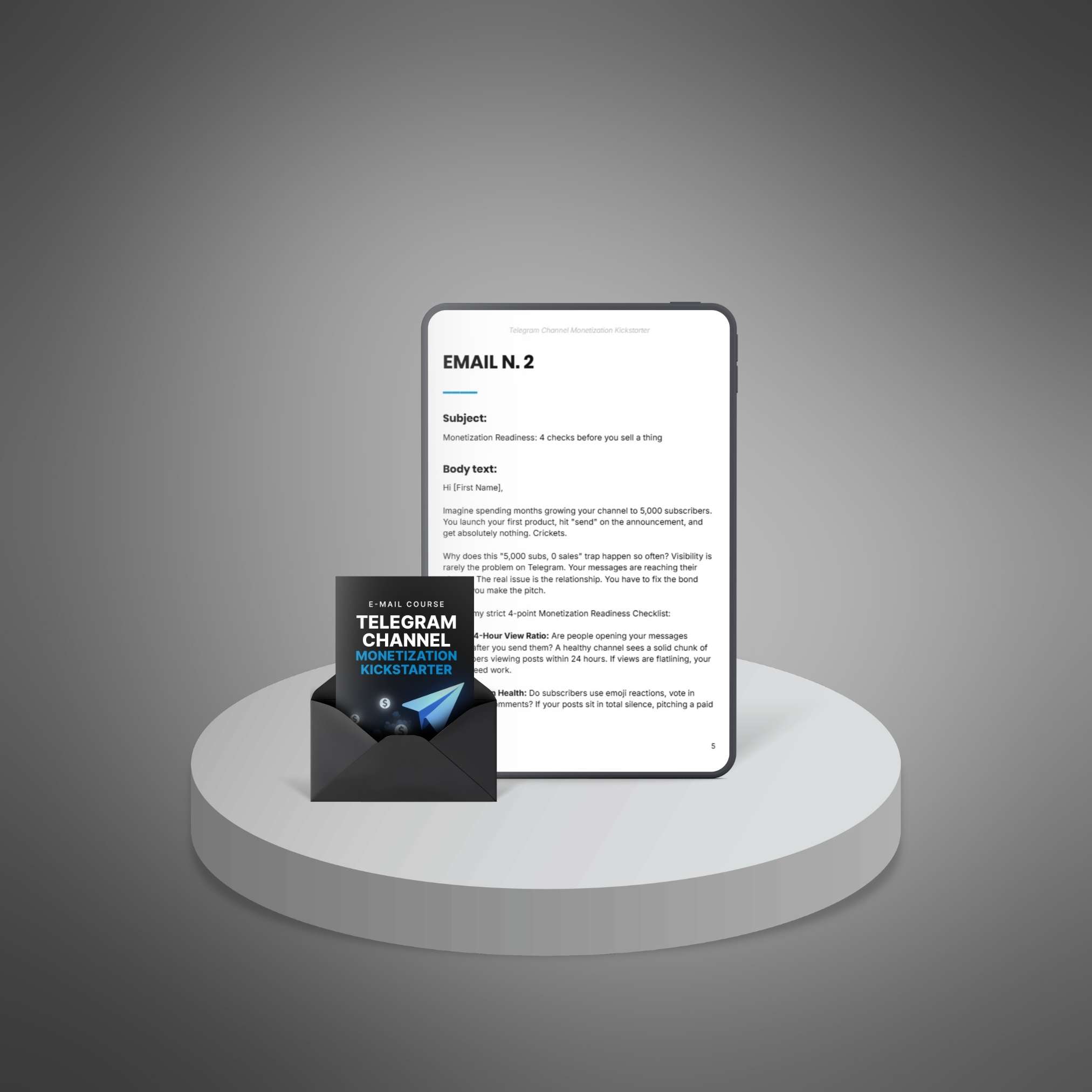 Telegram Channel Monetization Kickstarter